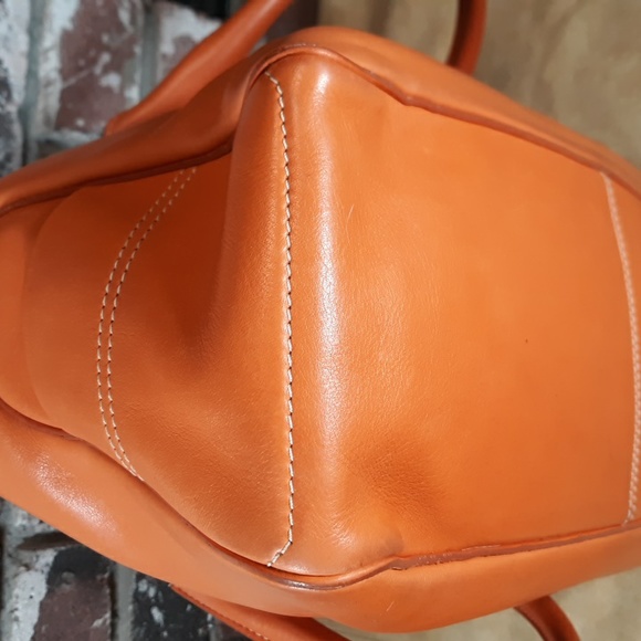 Celine Boogie Orange Leather Handbag - Picture 6 of 16